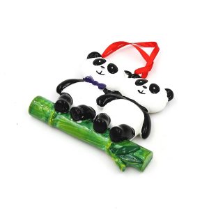 Decorațiune cu magnet - Doi ursuleți panda