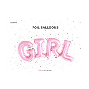 Balon party girl roz 74x33 cm