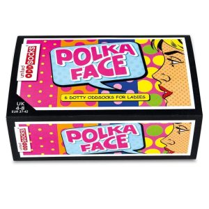 Set 6 sosete pentru femei Polka Face