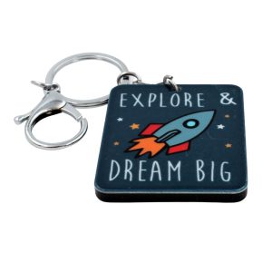 Breloc cu mesaj - Explore & dream big