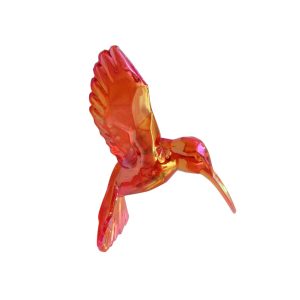 Ornament irizat rosu House of Seasons colibri