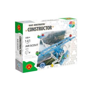 Set construcție metal avion airscout 141 piese