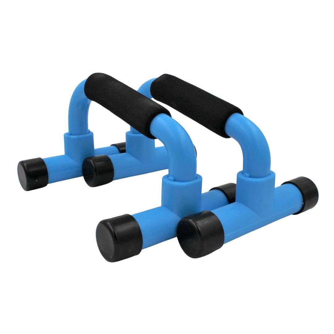 Set suport mânere push-up culoare albastru