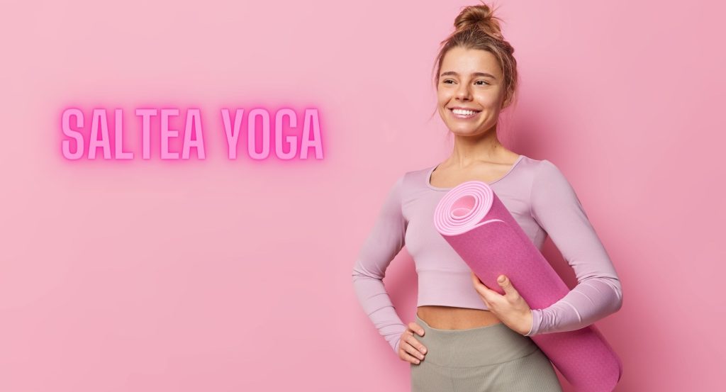 Covoraș roz yoga din spumă EVA 180x60cm