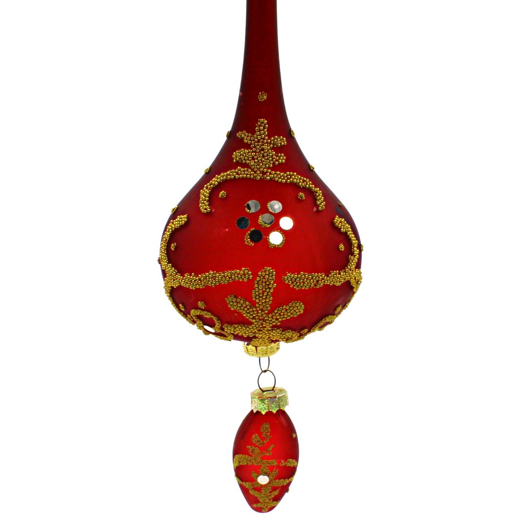 Ornament Decoris - Glob elegant roșu 25cm