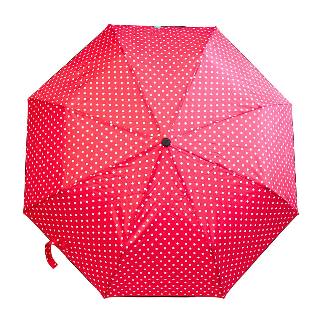 Umbrelă mini Perletti roșie pentru doamne