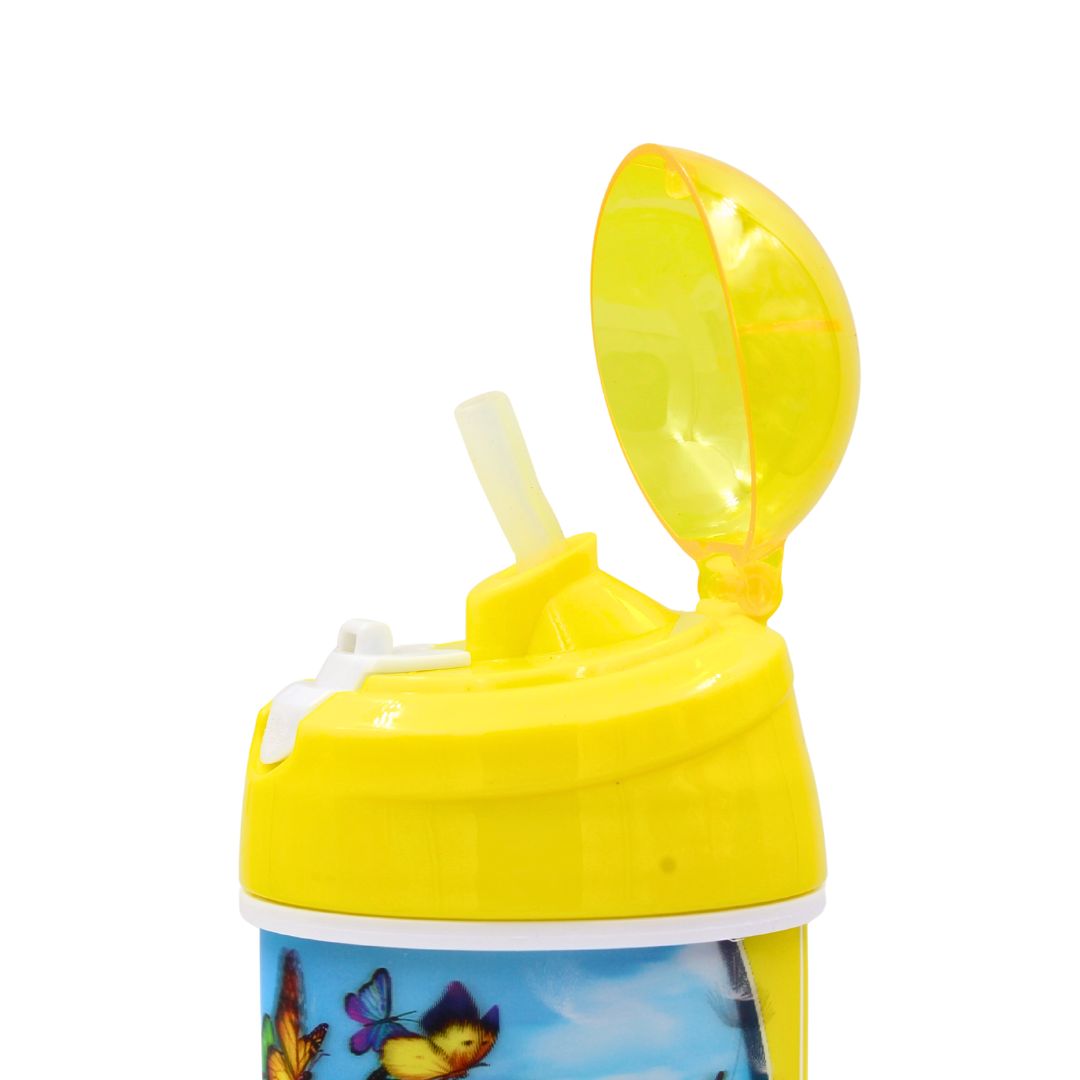 Sticlă apă pentru copii model fluturași 500ml