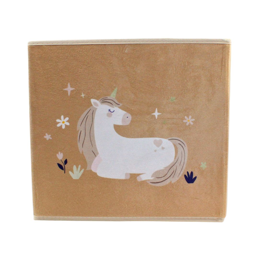 Cutie depozitare unicorn crem 30×30 cm