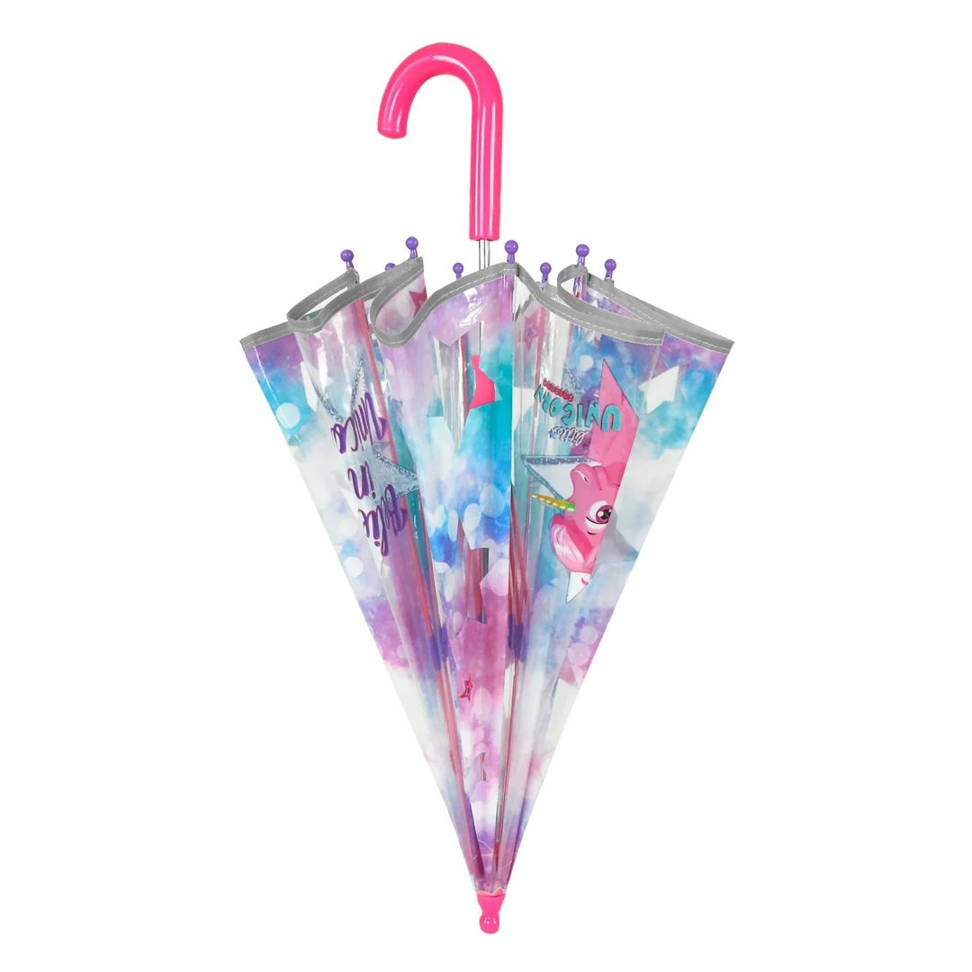 Umbrelă transparentă Perletti CoolKids Unicorn 60cm